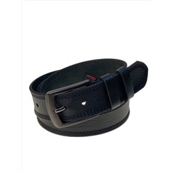 Ремень мужской из натуральной кожи, цвет синий