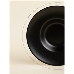 Тарелки для пасты SL Home «Дарк», 160 мл, d=21.8 см, набор 2 шт., фарфор, чёрные