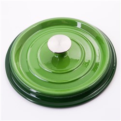 40628 Кастрюля чугун 2,6 л эмаль/покрытие зелёная MB (х2)