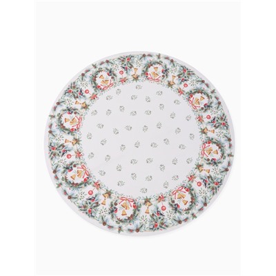 Скатерть новогодняя «Этель» Christmas bells, d=150 см ±3 см с ГМВО, 100% хлопок, саржа 190 г/м²