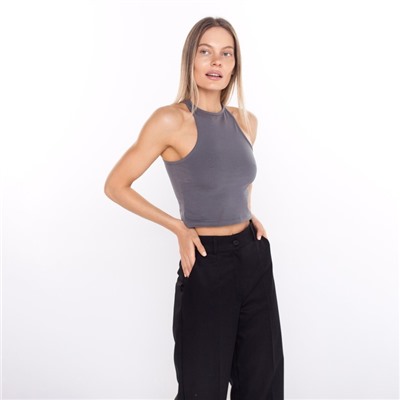 Майка женская CHIC&CHARISMA, тёмно-серая, размер 42 (S)