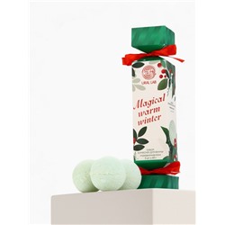Бомбочки для ванны Magical warm winter, набор 3 шт. × 40 г, праздничная ель, URAL LAB