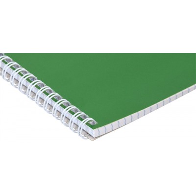 Блокнот на спирали А5 50л клетка "ЗЕЛЕНЫЙ" LTMNBA5-50 LITE