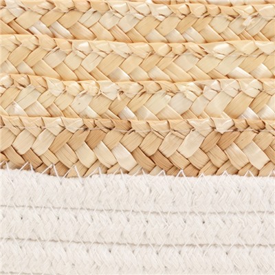 Корзина стеллажная «Сканди», 33×22×14 см, молочный