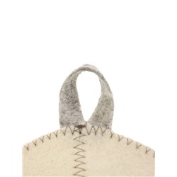 Шапка для бани и сауны «Лист», полиэфир 70%, шерсть 30%