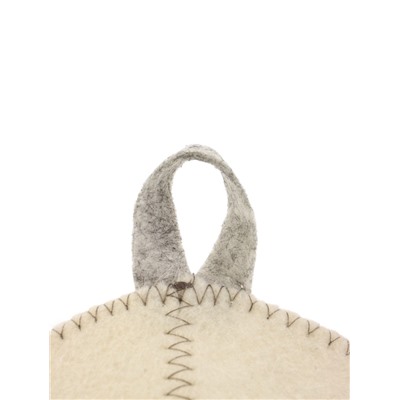 Шапка для бани и сауны «Лист», полиэфир 70%, шерсть 30%