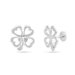 Серьги из серебра без вставки, Ю-25034р