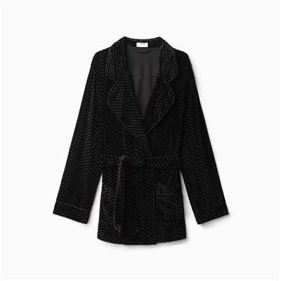Жакет женский KAFTAN «Бархат», размер 40, чёрный