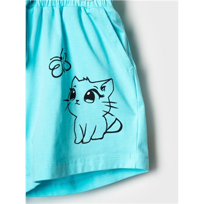 Шорты трикотажные для девочек, 2 шт в комплекте