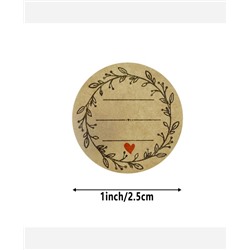 Стикеры в рулоне, круглые с полем для надписей, 25 мм, 500 шт 9046553