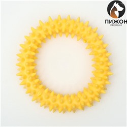 Игрушка плавающая для собак «Колючки» Пижон Premium, вспененный TPR, 11 см, жёлтая