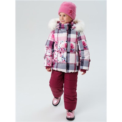 Комплект текстильный с полиуретановым покрытием для девочек: куртка, полукомбинезон