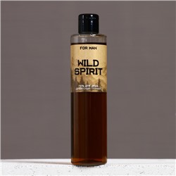 Подарочный набор косметики WILD SPIRIT, гель для душа 250 мл и мочалка, HARD LINE