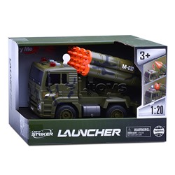 Машина "Военная техника М-012" с ракетной установкой, в коробке