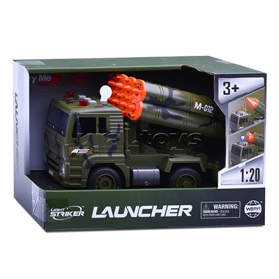 Машина "Военная техника М-012" с ракетной установкой, в коробке