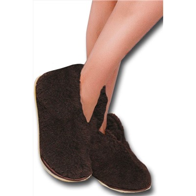 Обувь домашняя Бабуши из овечьего меха на трикотажной основе НАТАЛИ, 745713