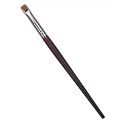 Kristaller Кисть для макияжа глаз и бровей, прямая, дерево, нейлон, коричневый, 16 см 27864