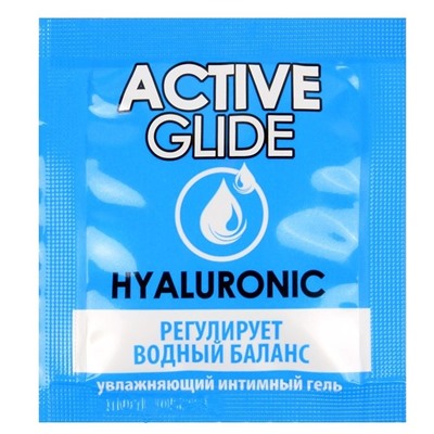 Лубрикант на водной основе Active Glide с гиалуроновой кислотой - 3 гр.