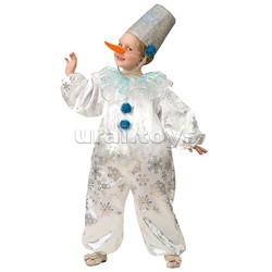 Изделие швейное для мальчиков "Снеговичок снежок" (комбинезон, головной убор) Сказочная страна р.122-64