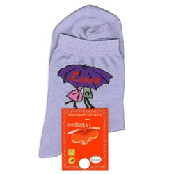 G-1115 Носки женские "Двое под зонтом"