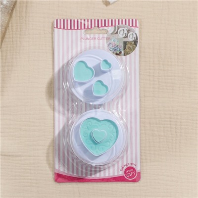 Набор плунжеров кондитерских «Любовь», 2 шт., цвет МИКС