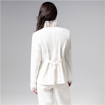 Жакет нарядный, Сидит идеально (молочный)