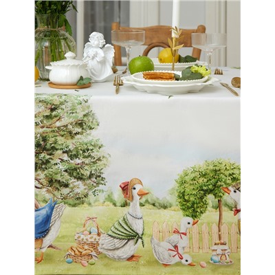 Скатерть Этель Family picnic, 150×110 см ±3 см с ВГМО, 100% хлопок, саржа 190 г/м²