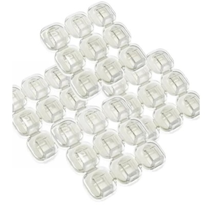 Крючки крепления 36 штук прозрачные для гирлянды