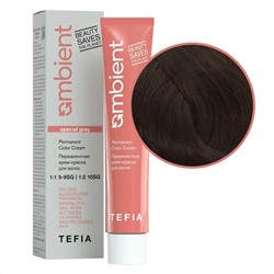 TEFIA  Ambient 6.880 Перманентная крем-краска для волос / Темный блондин интенсивный коричневый для седых волос, 60 мл 22252