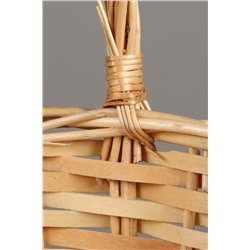 Корзина плетёная для хранения, ива, круглая, цвет натуральный, набор 2 шт.