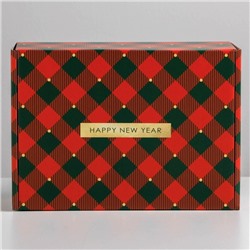 Коробка подарочная новогодняя складная «Волшебного Нового года», 30.5×22×9.5 см