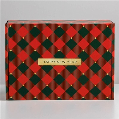 Коробка подарочная новогодняя складная «Волшебного Нового года», 30.5×22×9.5 см