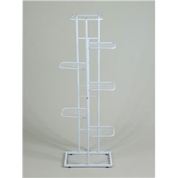 Подставка для цветов Greengo, 7 полок, 43×22×126 см, напольная, металл, белая