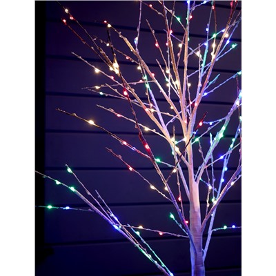 Светодиодное дерево «Яркие светлячки» 1.5 м, 300 LED, постоянное свечение, 220 В, свечение мульти