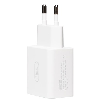 Адаптер Сетевой SKYDOLPHIN SC31 QC3.0 (повр. уп.) USB 3A/18W (white)