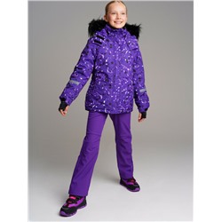 Куртка текстильная с полиуретановым покрытием для девочек