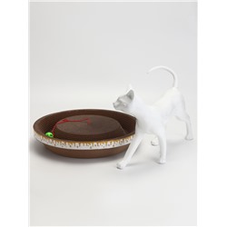 Когтеточка-лежанка «Пижон» из гофрокартона с кошачьей мятой «Пчелка», 45×9 см