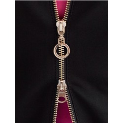 Бомбер среднего объема на молнии с карманами из эластичного футера двухнитки