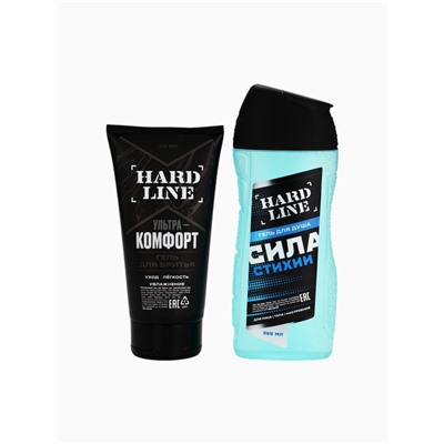 УЦЕНКА HARD LINE, набор "Сила стихии", гель для душа, 250 мл и гель для бритья, 110 мл