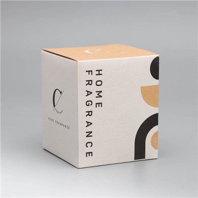 Свеча ароматическая Home Fragrance, ирис и сладости, белая, 7×8 см