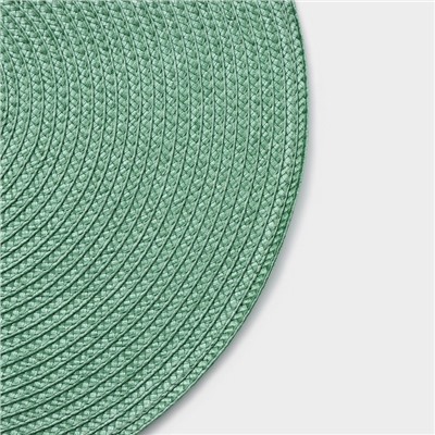 Салфетки сервировочные на стол Magistro «Лофт», 4 шт., d=38 см, зелёные