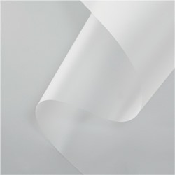 Пленка матовая для цветов и букетов, 0.6 м × 19 м, 400 г, 35 мкм, прозрачная