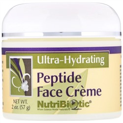 NutriBiotic, Ультраувлажняющий крем для лица с пептидами, 2 унции (57 г)