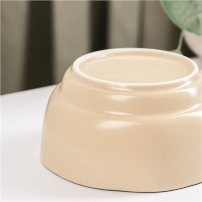 Миска «Крем», 300 мл, 11×5.5 см, керамика, бежевая