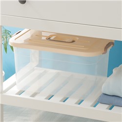 Контейнер для хранения с крышкой, 15 л, 41.5×27×22 см, пластик, МИКС