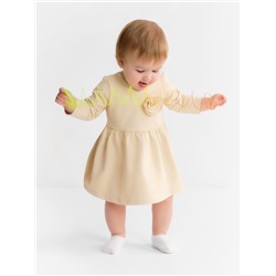 Платье для девочки MINAKU Nature, рост 92-98 см, бежевое