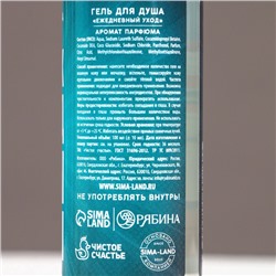 Подарочный набор новогодний «Новых побед»: гель для душа 100 мл и мочалка для тела, Чистое счастье