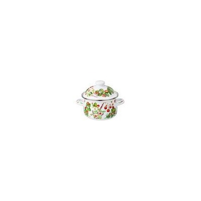 Кастрюля 1,5л 16*10см, эмаль ФРУКТОВАЯ КОРЗИНА