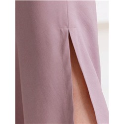 Юбка миди с разрезом скроенная по косой из плотного лиоцелла