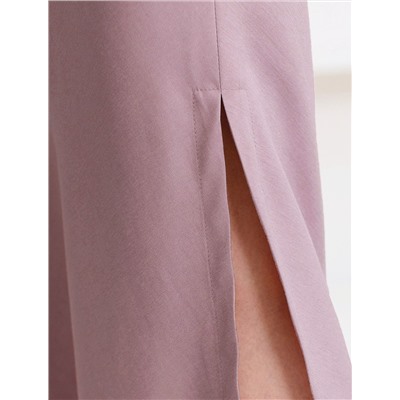 Юбка миди с разрезом скроенная по косой из плотного лиоцелла